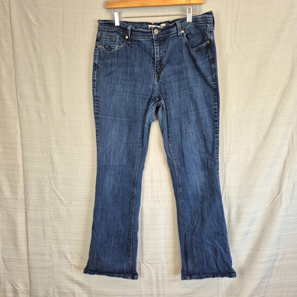 Levis 515 Jeans Womens 14M Bootcut Mid Rise Medium Wash Denim Outdoors Casual - Picture 1 of 16